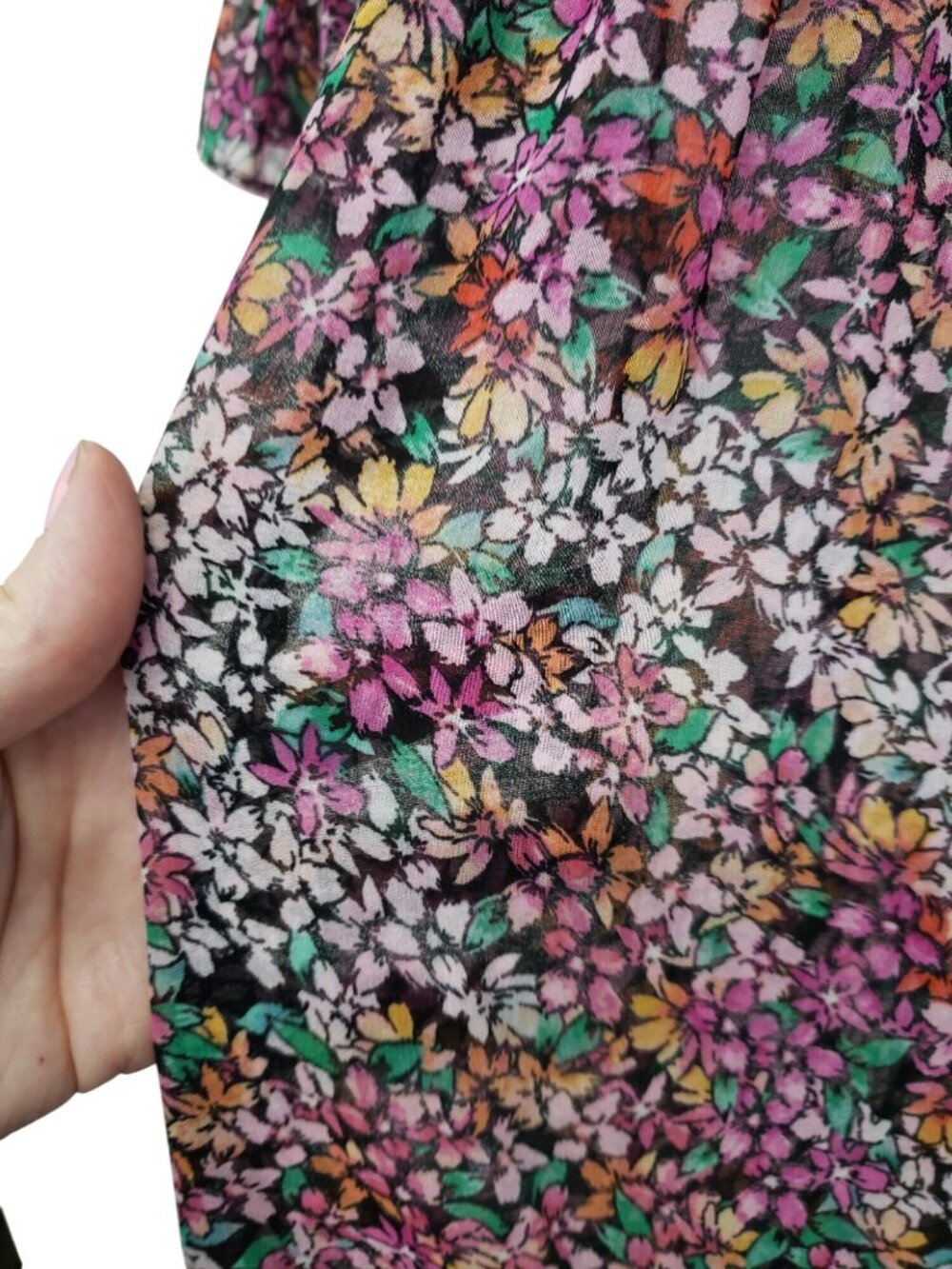 NWT Misa Los Angeles Rashida Smocked Floral Maxi Dress Nazirah Boho Whimsigoth - Picture 11 of 16